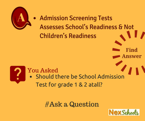 School Preschool Admission Screening Test